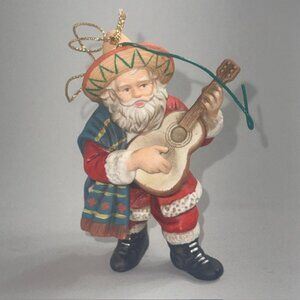 Vintage Santa Claus Around World Danbury Mint Christmas Ornament Figurine Mexico